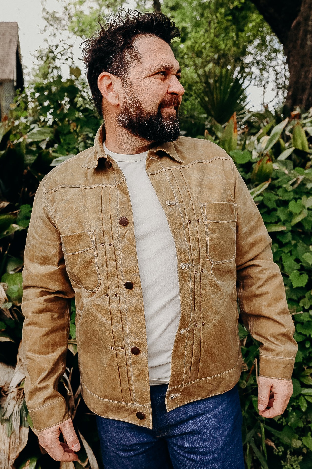RJ-1 Riders Jacket Waxed Canvas- Tumbleweed