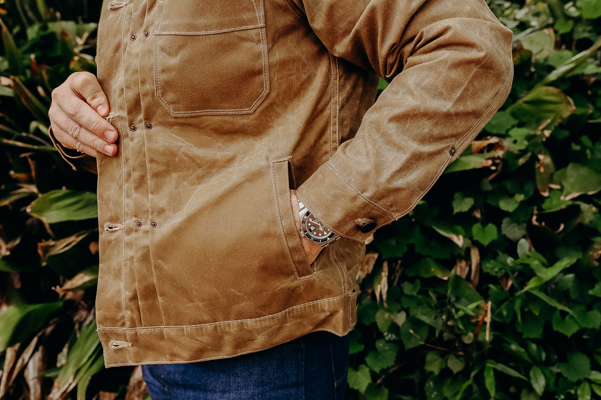 Riders Jacket Waxed Canvas in Tumbleweed RJ-1 – Iron Shop Riders Jacket Waxed Canvas in Tumbleweed RJ-1 – Iron Shop