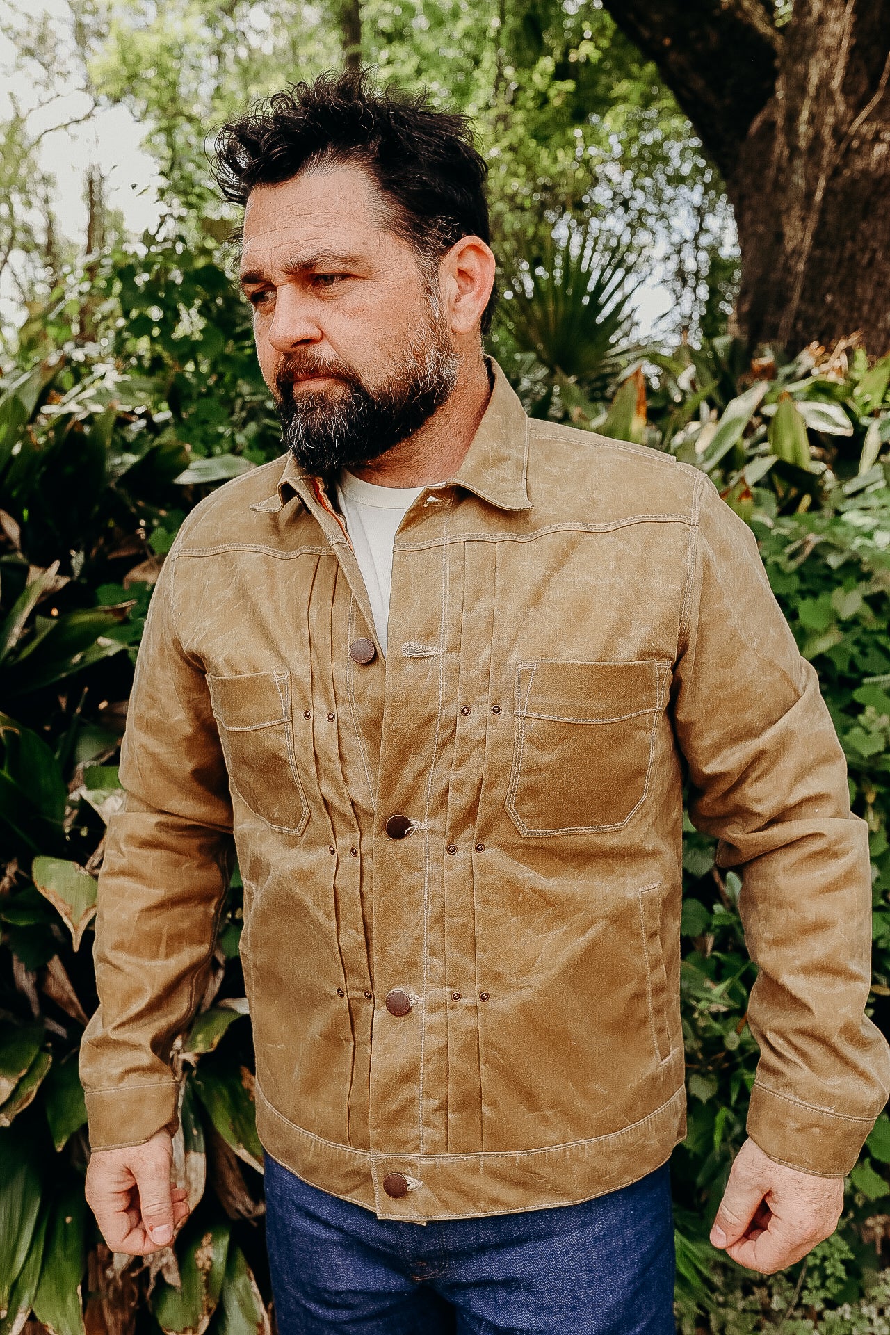 RJ-1 Riders Jacket Waxed Canvas- Tumbleweed