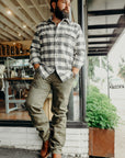 Workers Chino Slim Fit 14oz Slub - Army Green