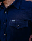 5oz Dobby Cloth Western Shirt - Indigo