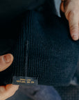 Wool Knit Watch Cap - Black