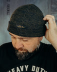 Wool Knit Watch Cap - Loden/Navy