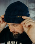 Wool Knit Watch Cap - Dark Navy