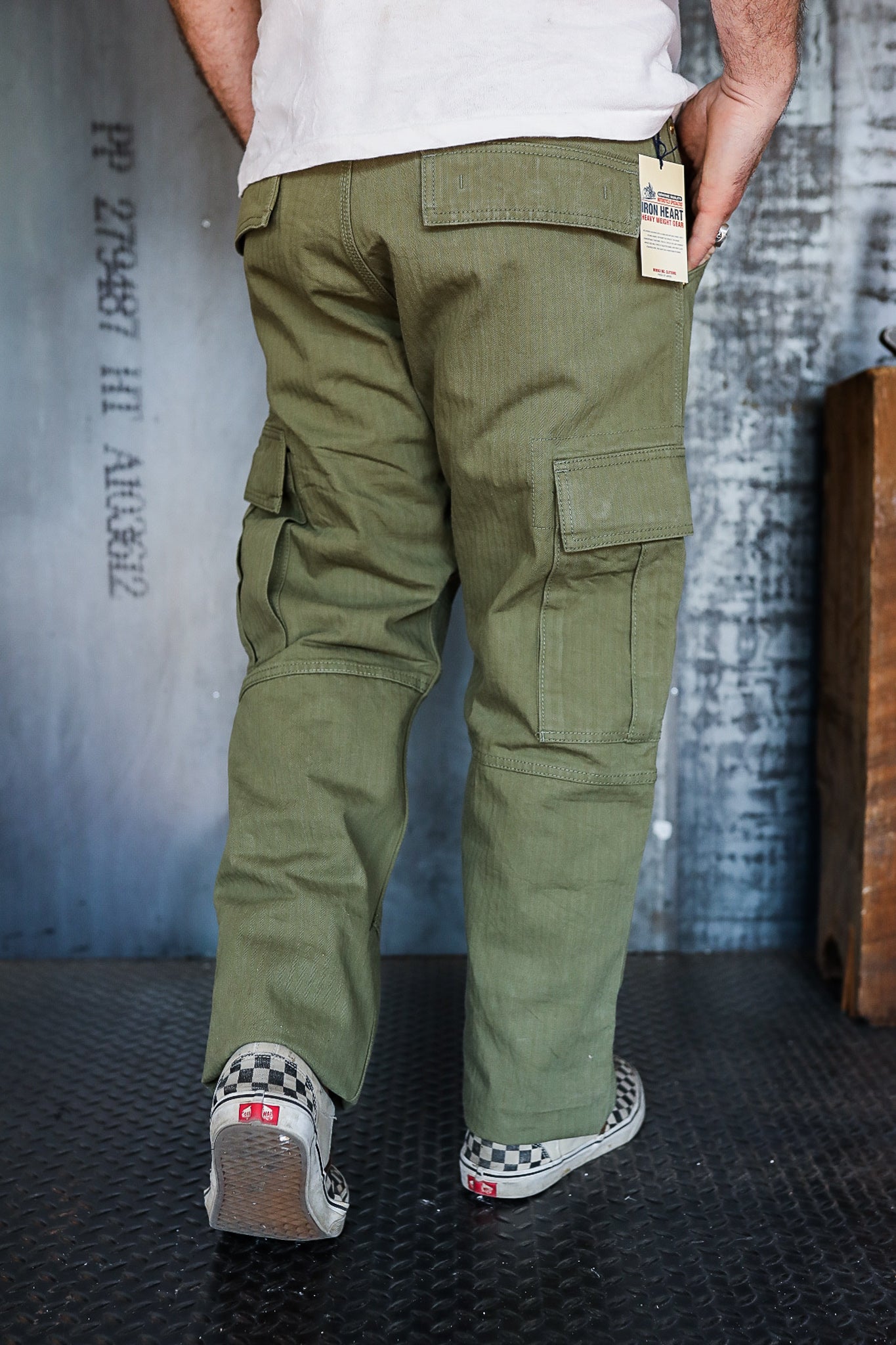 11oz Herringbone Cargo - Olive Drab Green IH-733-ODG