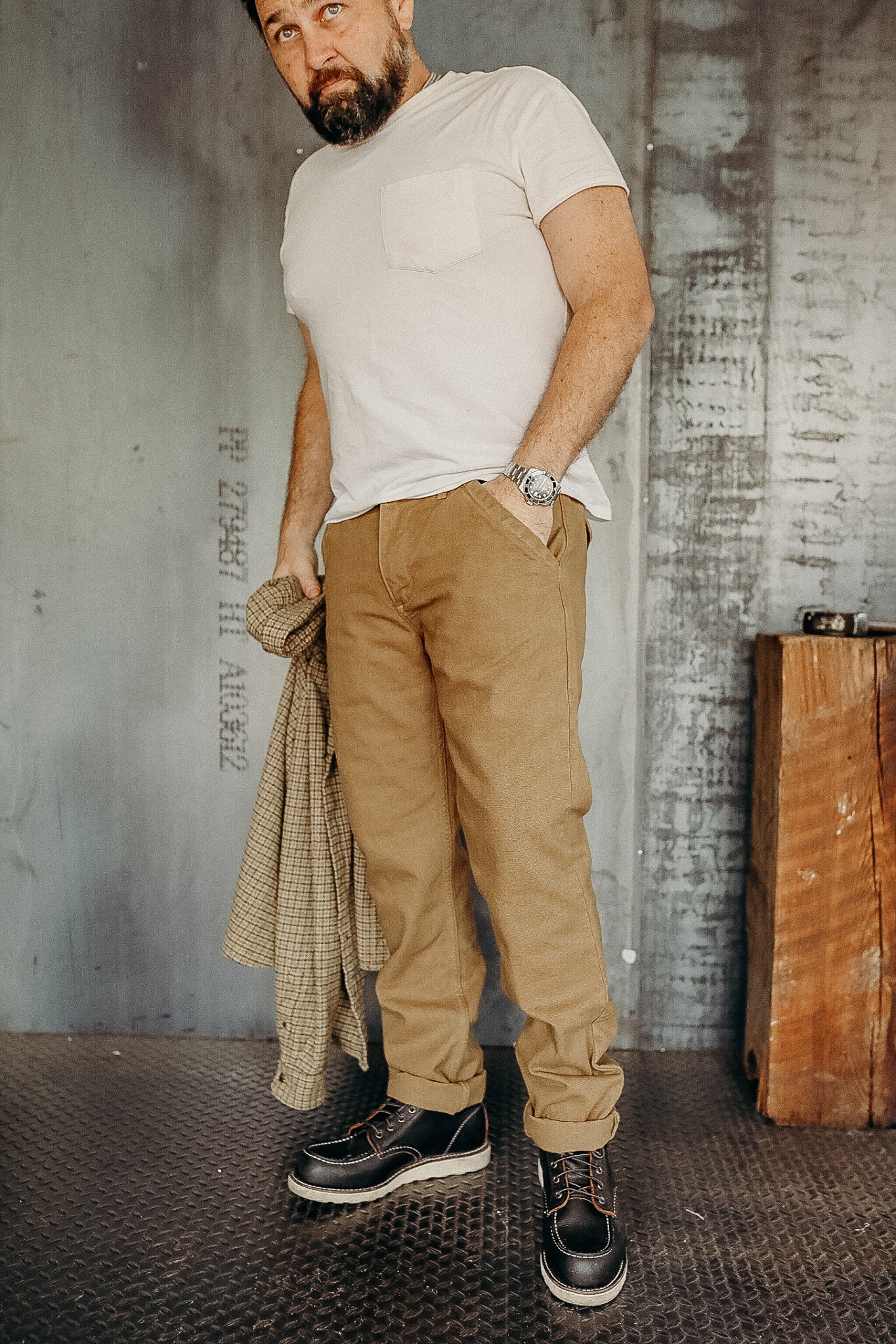 Workers Chino Slim Fit 14oz Slub-Tan – Iron Shop Provisions