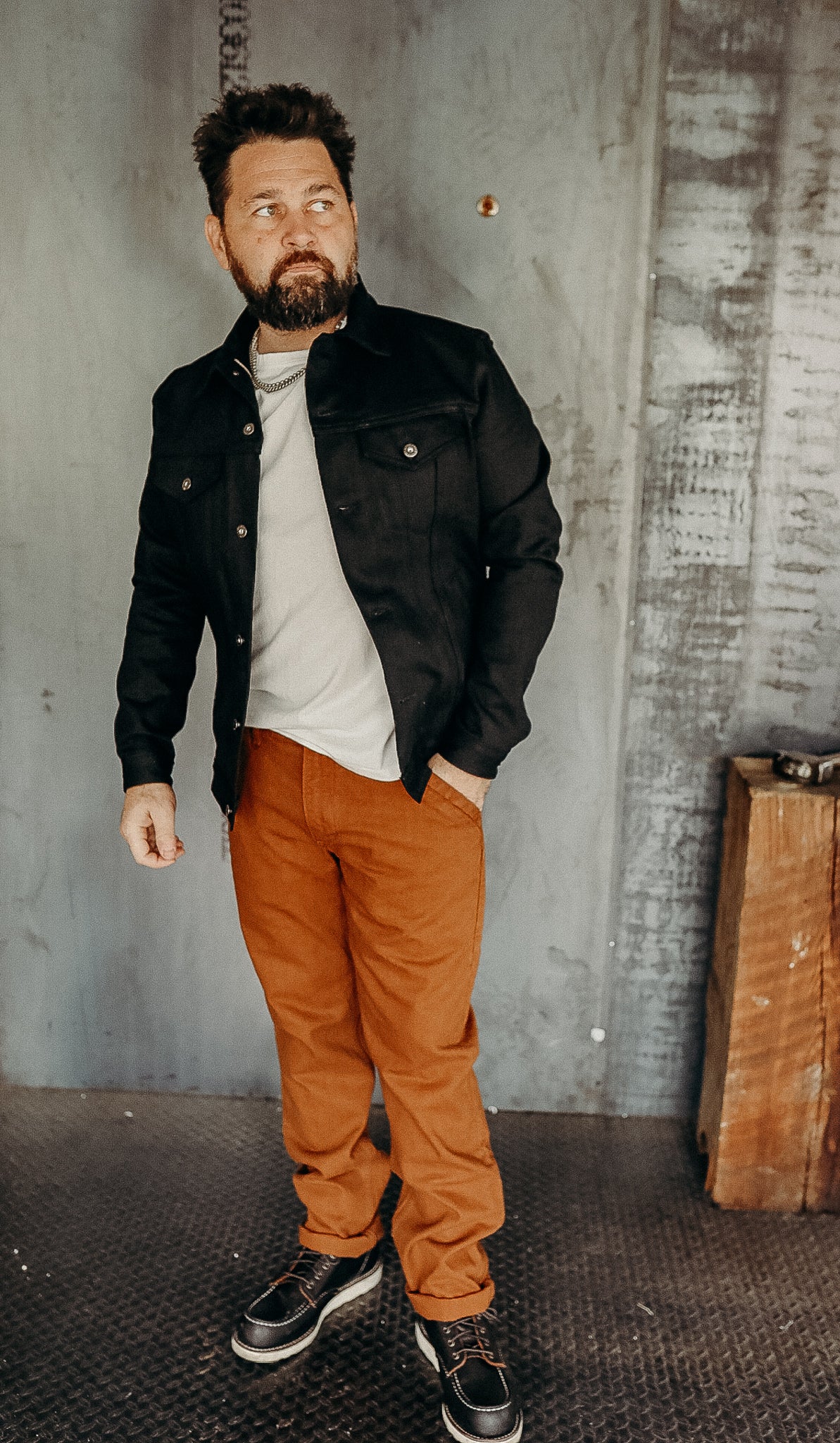 Workers Chino Slim Fit 14oz Slub Rust