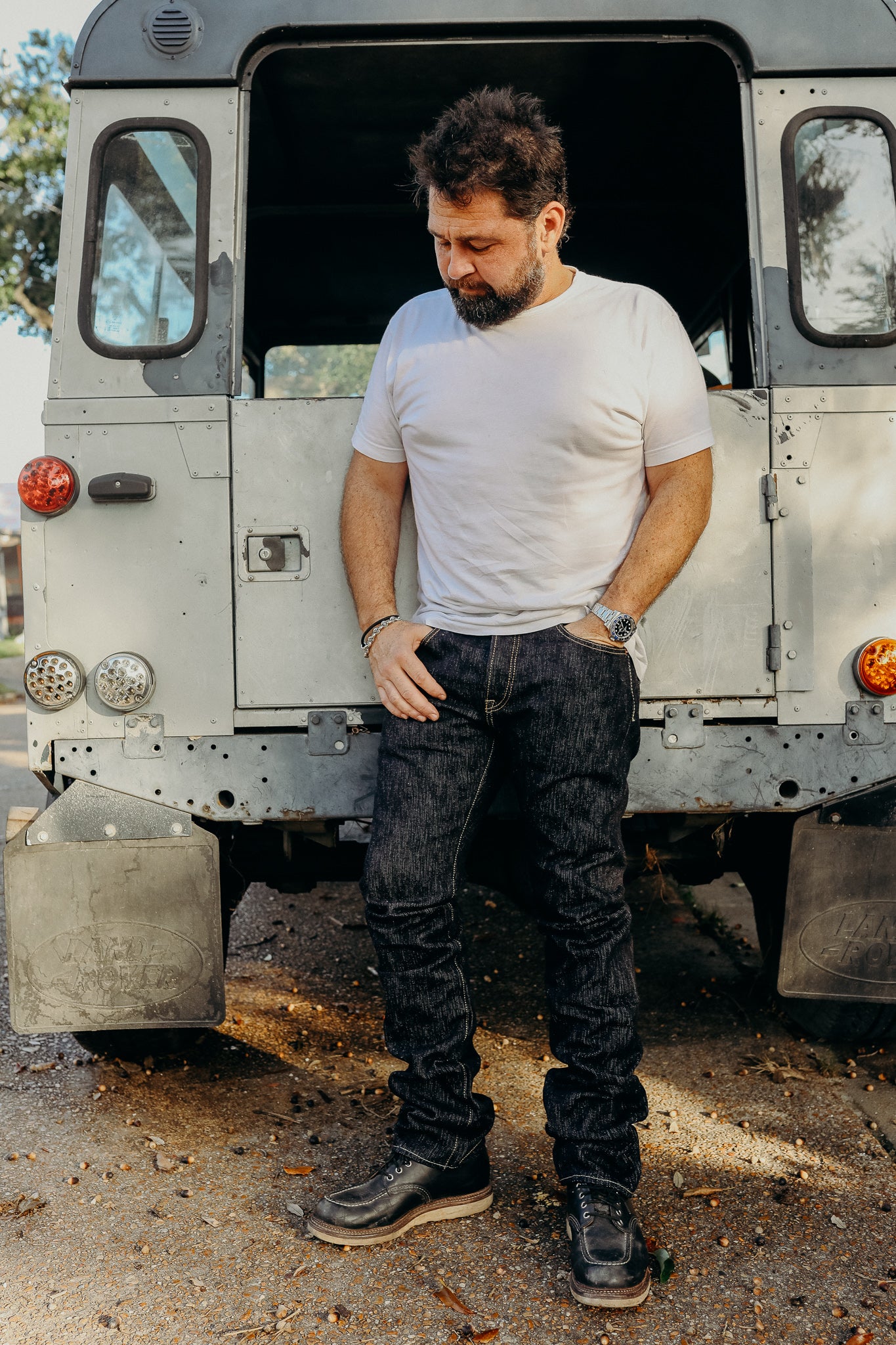 16oz Slubby Selvedge Denim Super Slim Cut Jeans - Indigo IH-555S-SLB