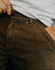 Workers Chino Slim Fit 14oz Slub - Army Green