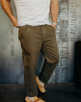 Workers Chino Slim Fit 14oz Slub - Army Green