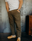 Workers Chino Slim Fit 14oz Slub - Army Green
