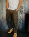 Workers Chino Slim Fit 14oz Slub - Army Green