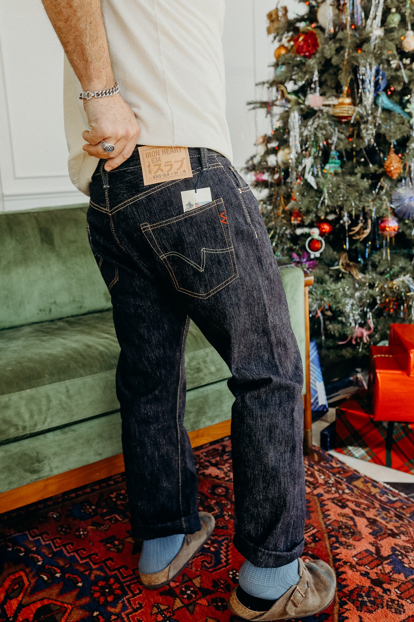 16oz Slubby Selvedge Denim Straight Cut Jeans - Indigo IH-634S-SLB