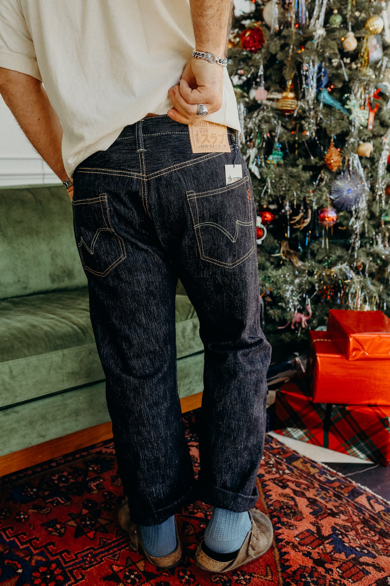 16oz Slubby Selvedge Denim Straight Cut Jeans - Indigo IH-634S-SLB