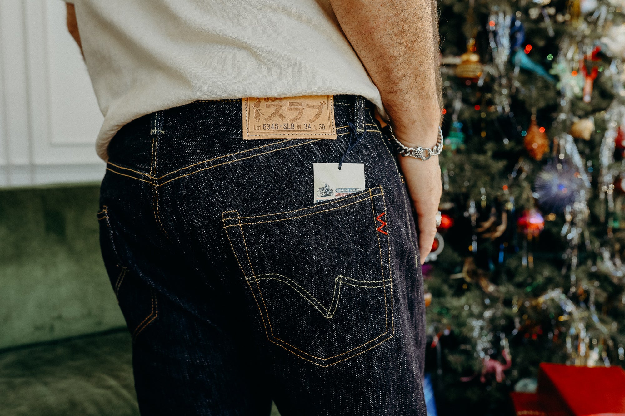 16oz Slubby Selvedge Denim Straight Cut Jeans - Indigo IH-634S-SLB