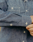 10oz Selvedge Chambray Work Shirt - Blue IHSH-21-BLU