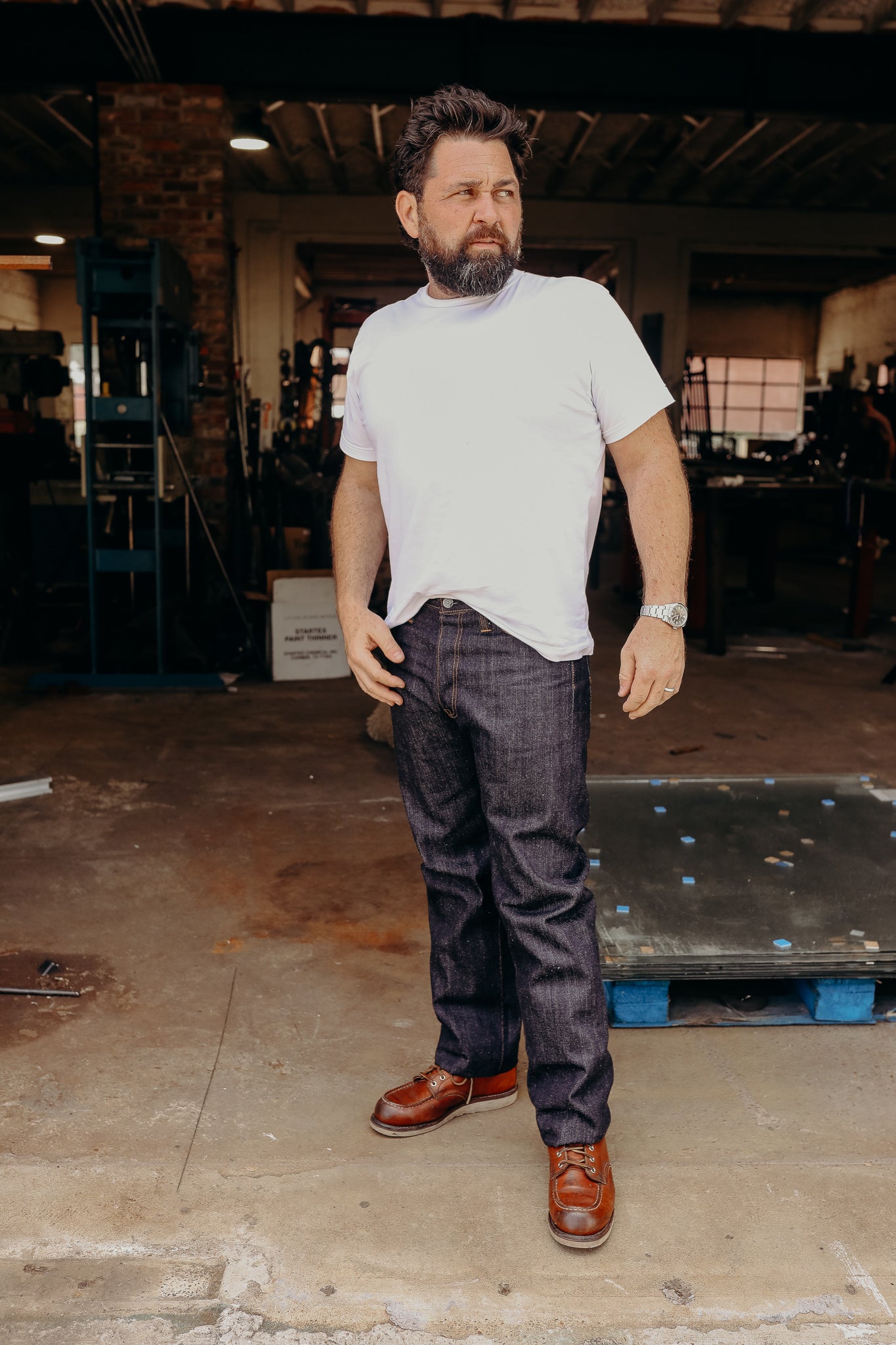The Flat Head 14.5oz 3009 Tapered Straight – Iron Shop