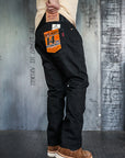 14oz Selvedge Denim 555 Slim Cut Jeans - Black/Black IH-555S-142bb
