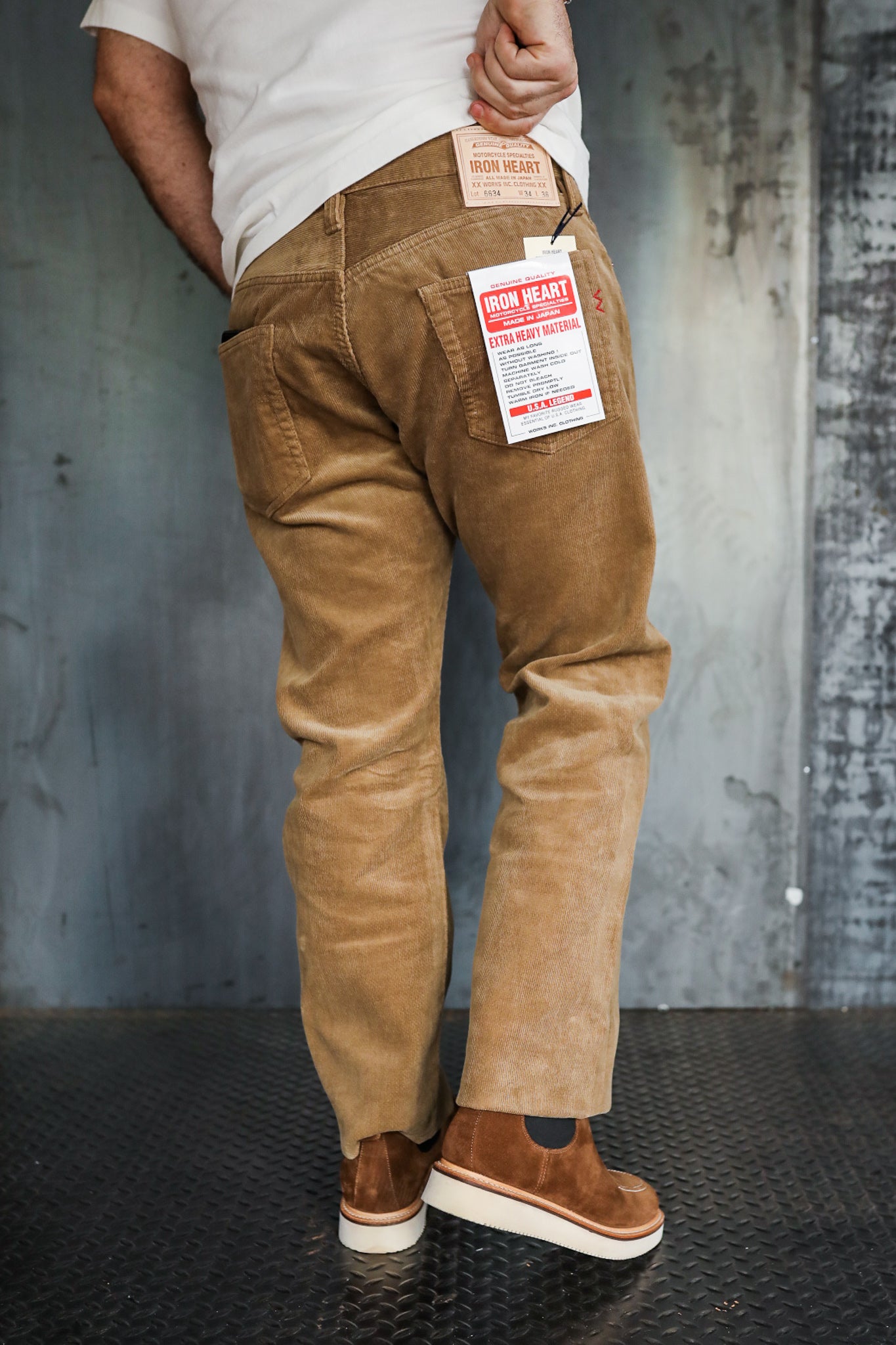 14oz Heavy Corduroy Straight Cut Pants - Beige – Iron Shop Provisions
