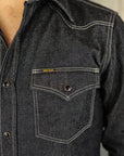 10oz Selvedge Denim Western Shirt - Indigo IHSH-320-IND