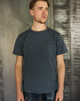 9 Ounce Pocket T-shirt Faded Blue