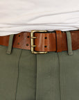 Danko Leather Belt - Light Brown