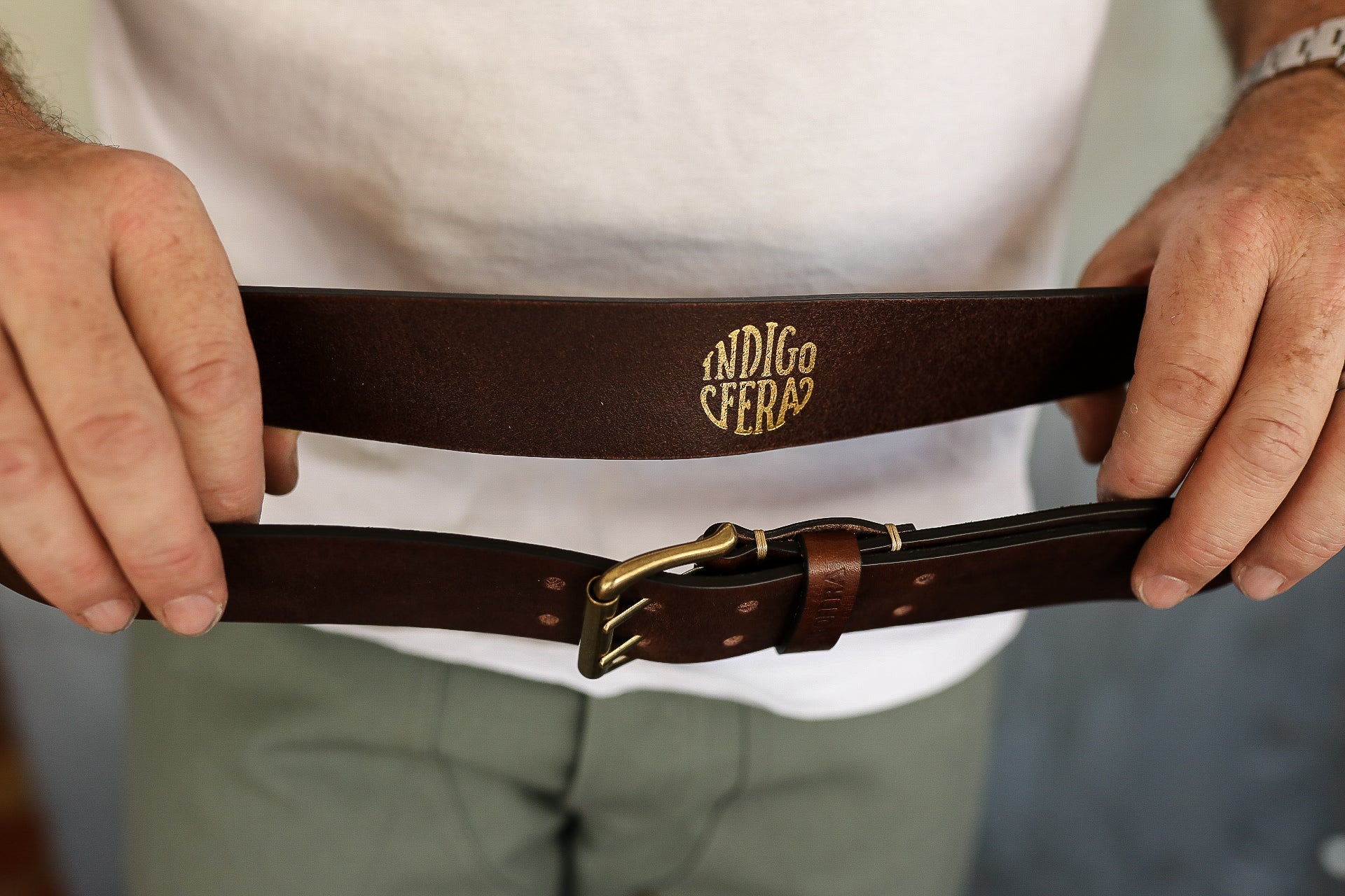 Danko Leather Belt - Brown