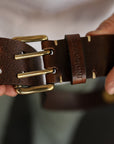 Danko Leather Belt - Brown