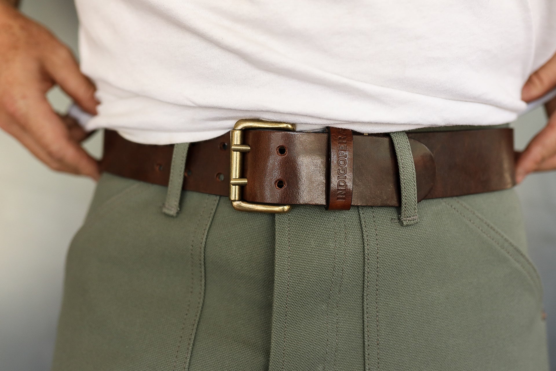Danko Leather Belt - Brown