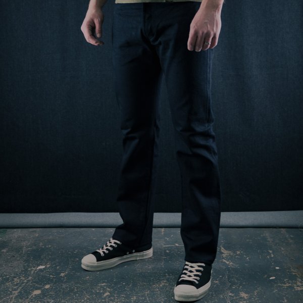 14oz Selvedge Denim Mid/High Rise Tapered Cut Jeans 888 - Indigo/Indigo IH-888S-142ii