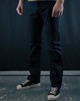 14oz Selvedge Denim Mid/High Rise Tapered Cut Jeans 888 - Indigo/Indigo IH-888S-142ii