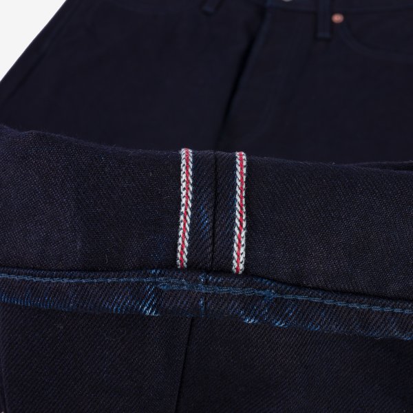 14oz Selvedge Denim Mid/High Rise Tapered Cut Jeans 888 - Indigo/Indigo IH-888S-142ii