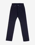 14oz Selvedge Denim Mid/High Rise Tapered Cut Jeans 888 - Indigo/Indigo