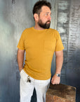 9 Ounce Pocket T-shirt Mustard