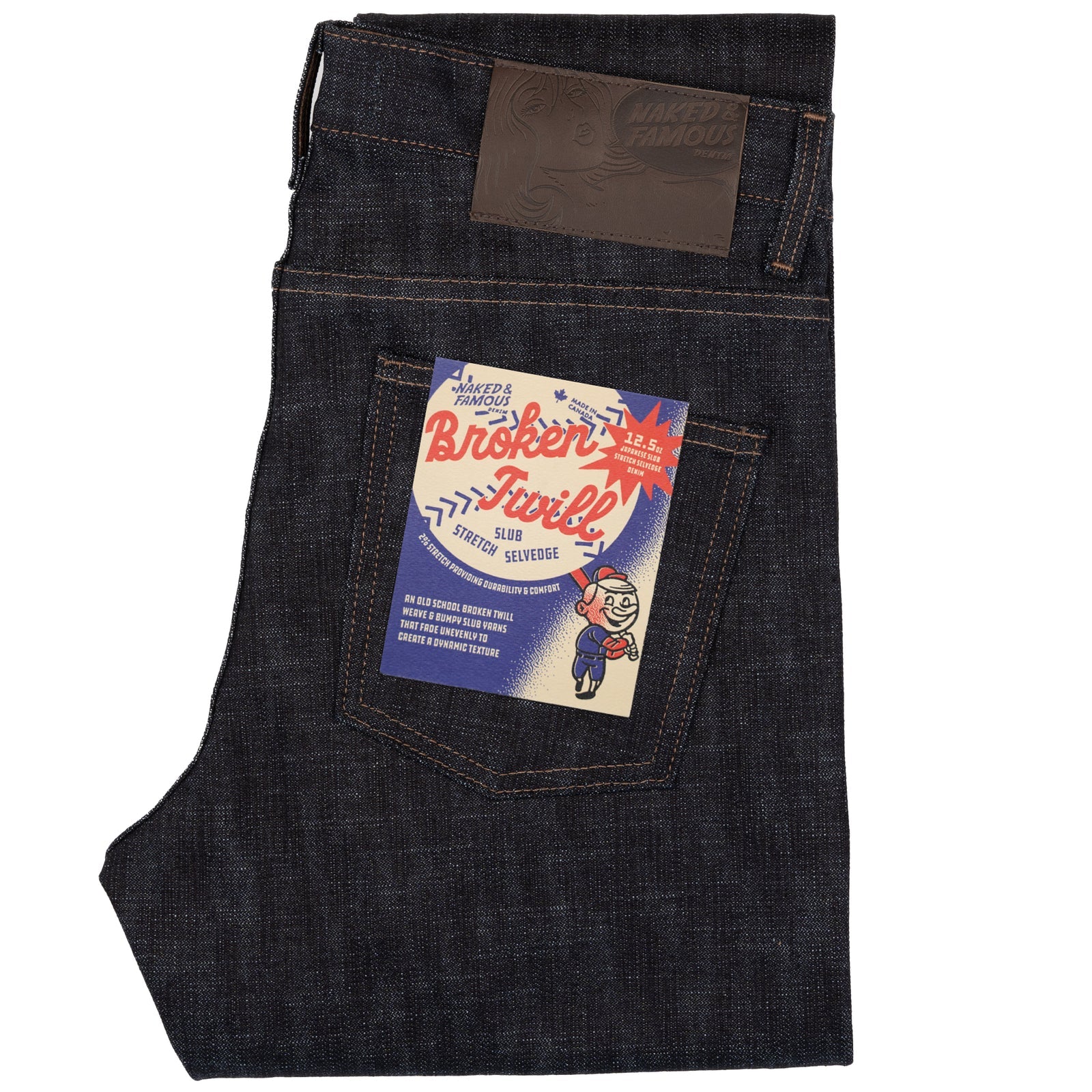 Super Guy Broken Twill Slub Stretch Selvedge