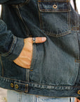 14.8oz Type2 Denim Jacket - D01 Aging Wash (JBGJ1000)