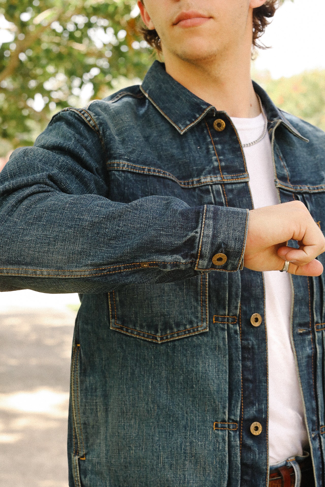 14.8oz Type2 Denim Jacket - D01 Aging Wash (JBGJ1000)