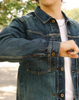 14.8oz Type2 Denim Jacket - D01 Aging Wash (JBGJ1000)