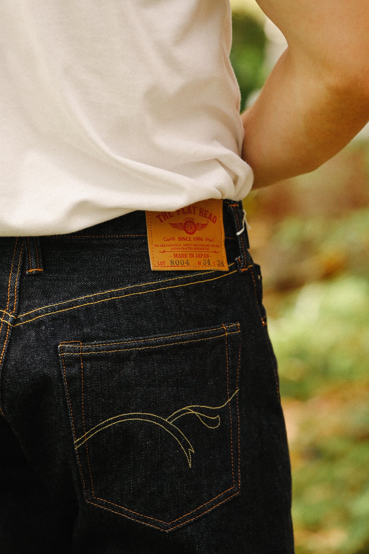FN-8004 The Flat Head 18oz Wide Taper Jeans- Indigo – Iron Shop