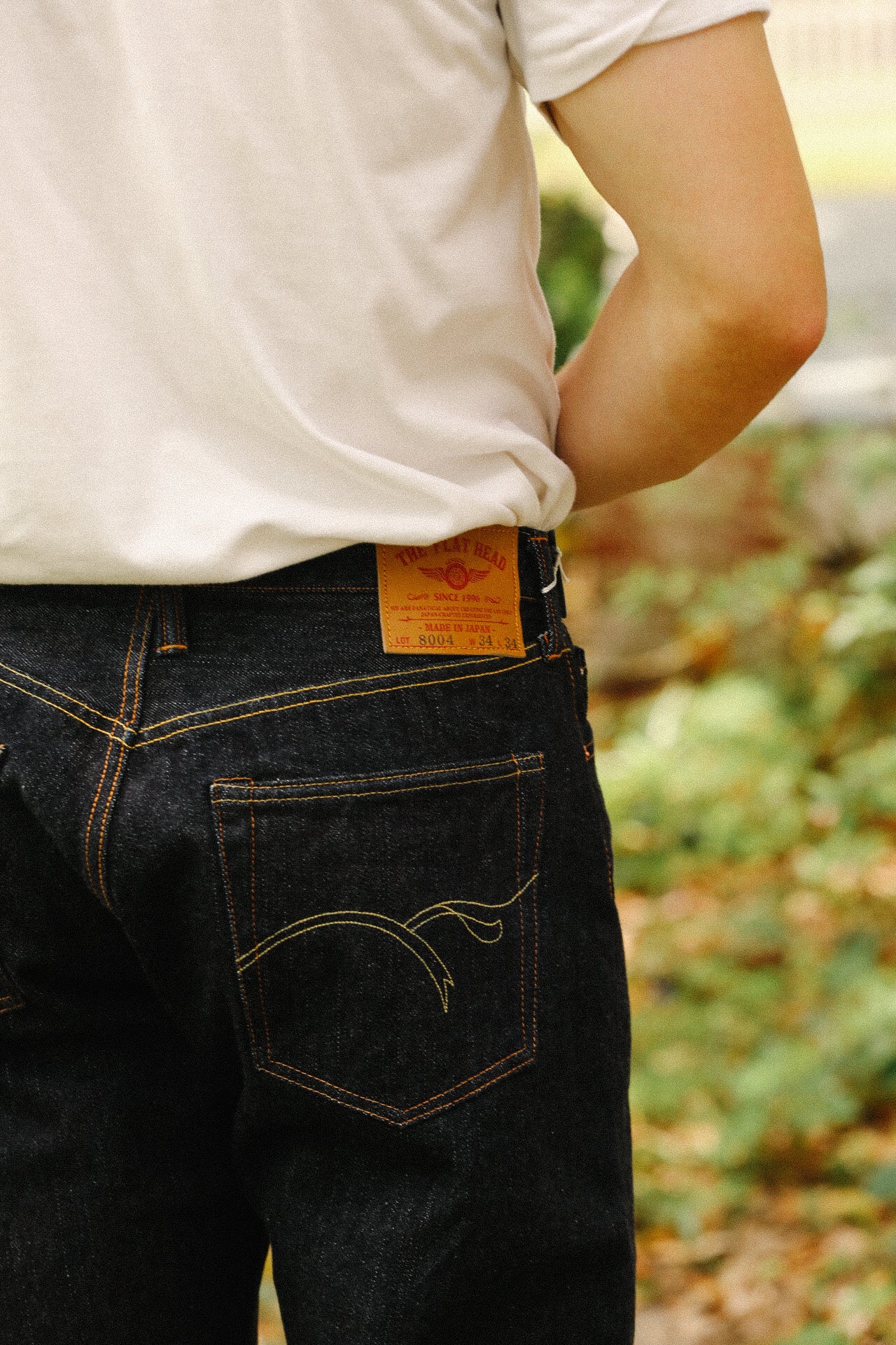 FN-8004 The Flat Head 18oz Wide Taper Jeans- Indigo – Iron Shop