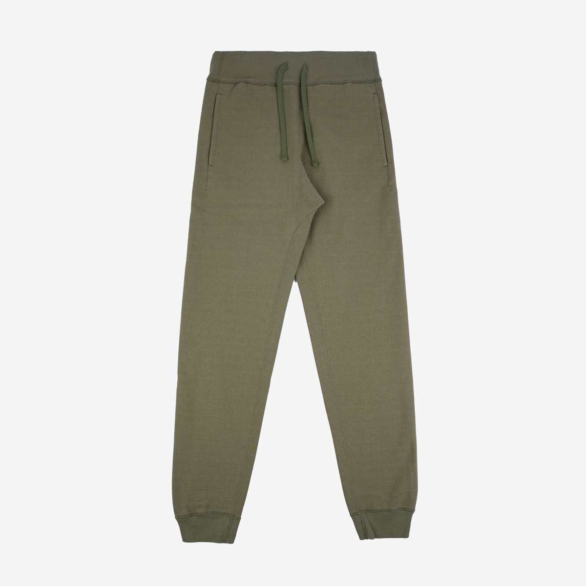 14oz Ultra Heavyweight Loopwheel Cotton Sweat Pants - Olive