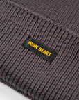 100% Cotton Ribbed Beanie - Grey IHG-081-GRY