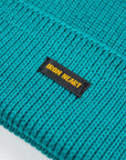 100% Cotton Ribbed Beanie - Blue IHG-081-BLU