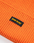100% Cotton Ribbed Beanie - Orange IHG-081-ORA