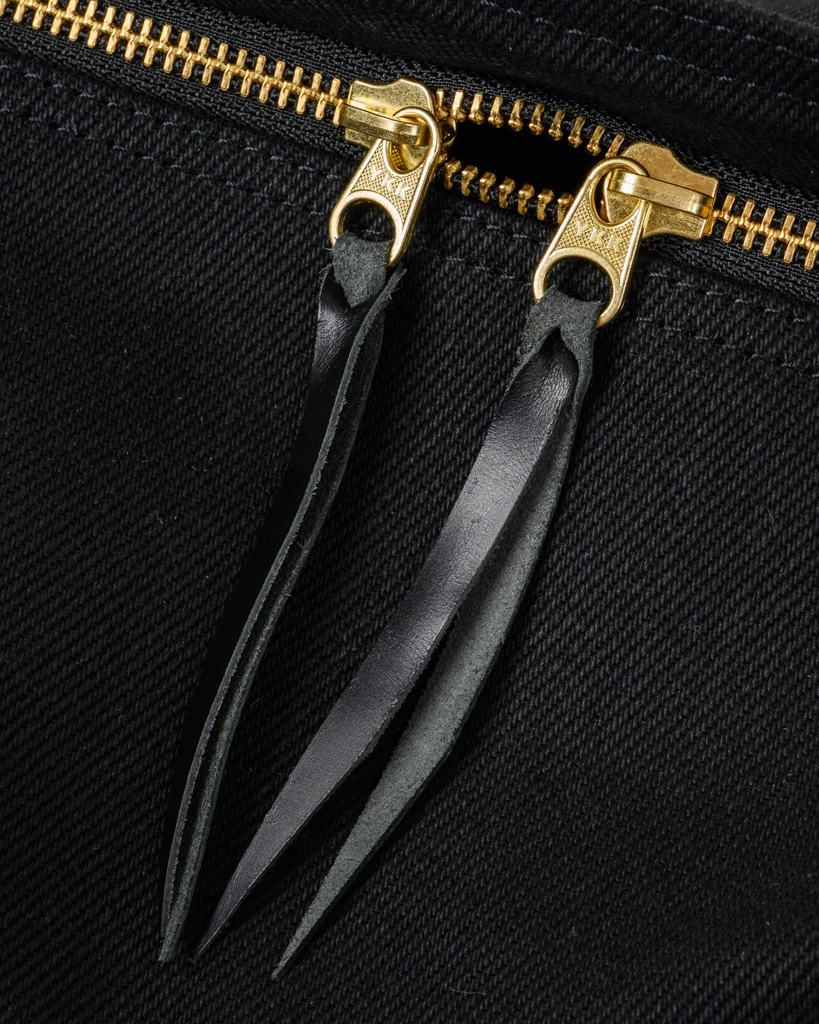 21oz Denim and Buttero Leather Holdall - Superblack IHE-24-BLK