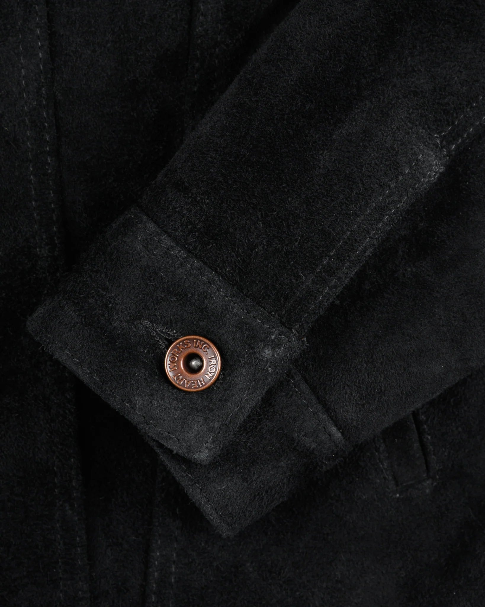 IHJ-49-BLK Iron Heart Split Steer Modified Type III Jacket - Black