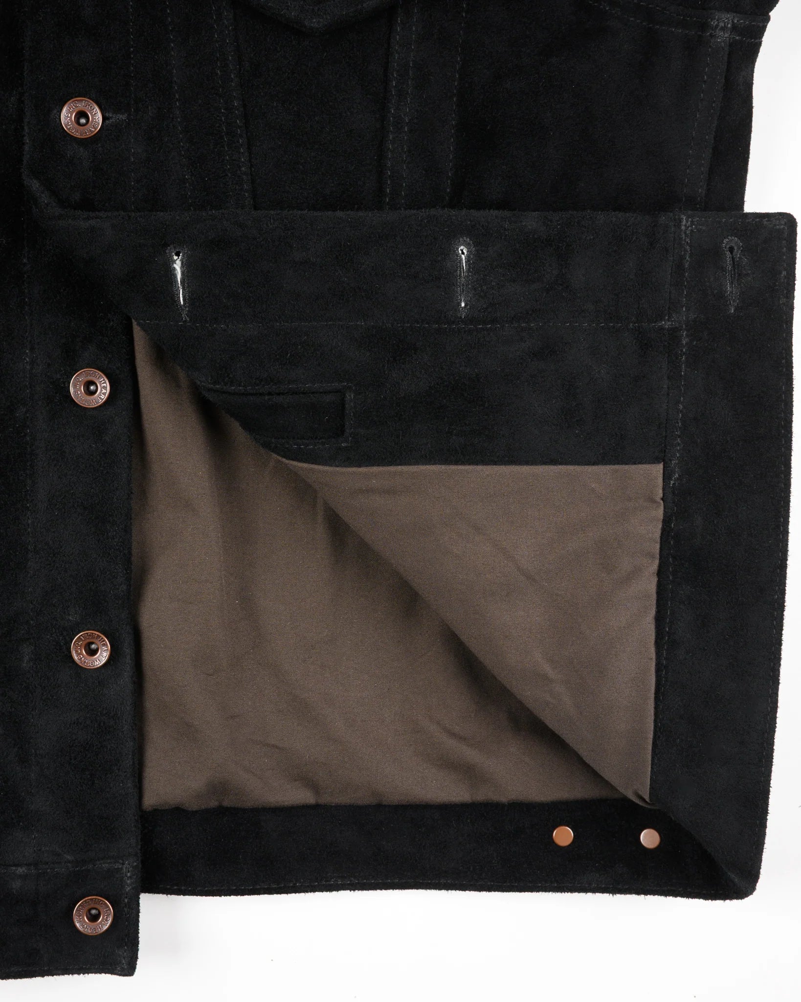 IHJ-49-BLK Iron Heart Split Steer Modified Type III Jacket - Black