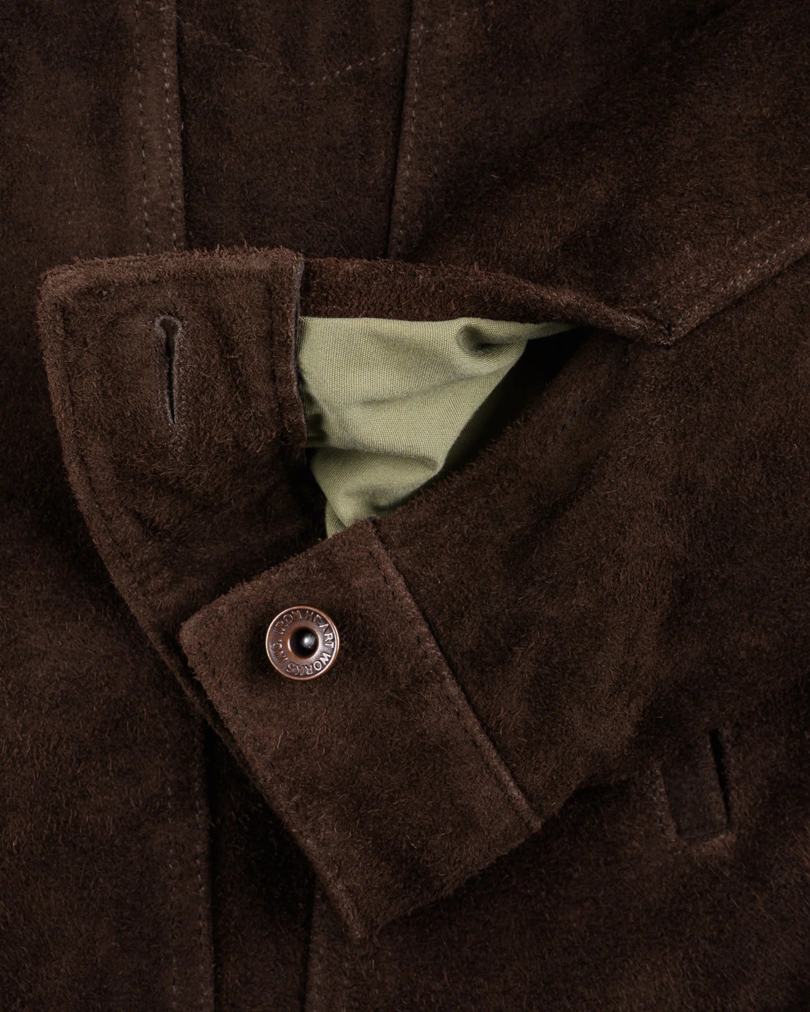 IHJ-49-BRN Iron Heart Split Steer Modified Type III Jacket - Brown