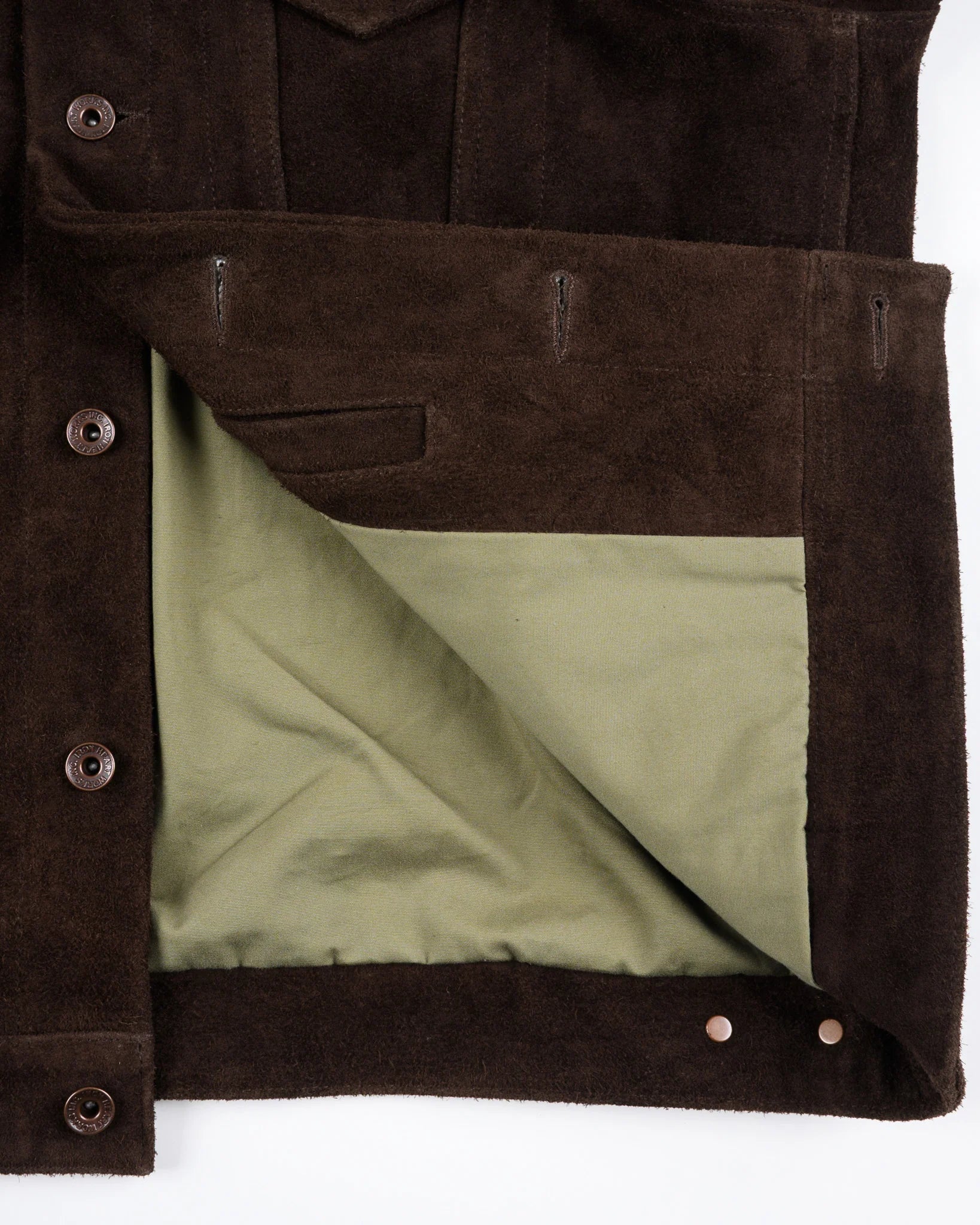 IHJ-49-BRN Iron Heart Split Steer Modified Type III Jacket - Brown
