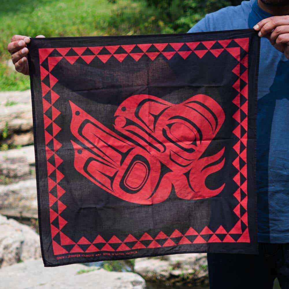 Raven Bandana- Black &amp; Red